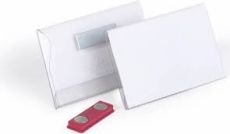 Бейдж Durable 8117-19 54х90мм горизонтальный магнитный ПВХ прозрачный (упак.:25шт)