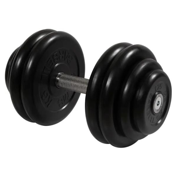 Гантель MB Barbell MB-FdbM-B28,5 28,5 кг 1 шт. серебристый/черный []